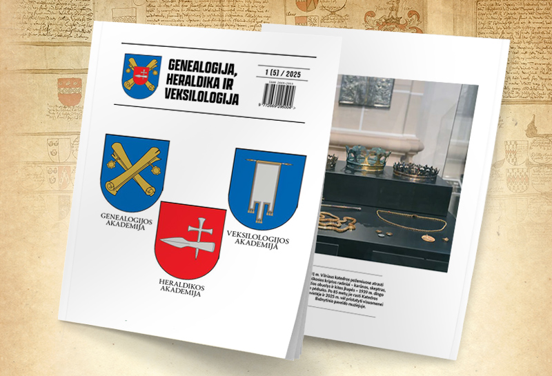 Naujausias leidinio „Genealogija, heraldika ir veksilologija“ numeris 1 (5) 2025